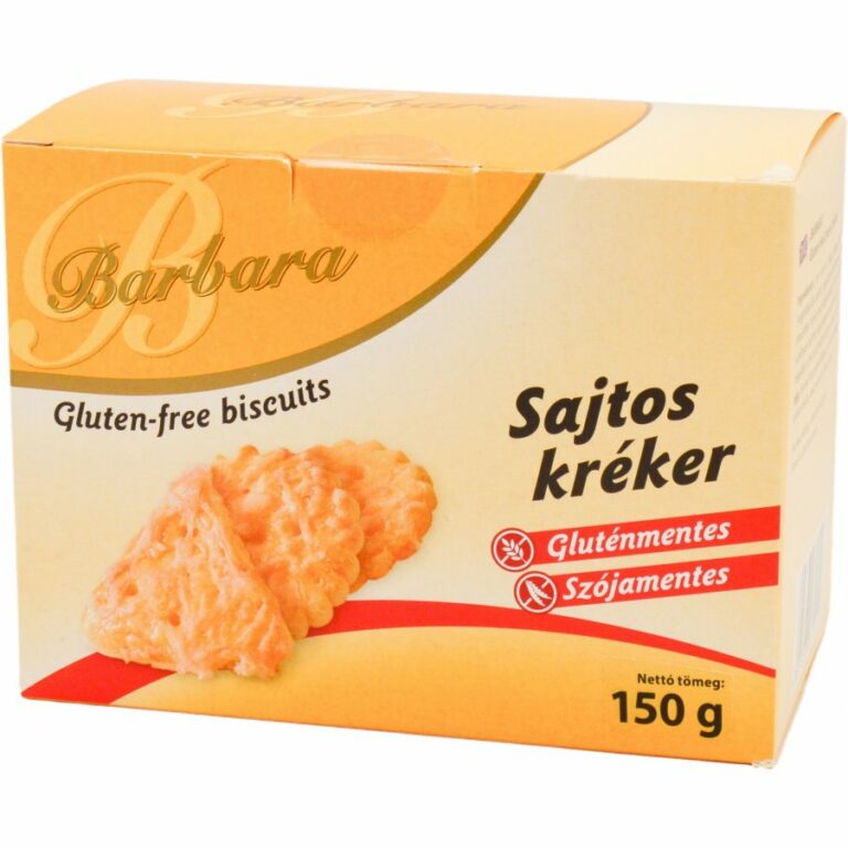 Barbara gluténmentes sajtos kréker (180 g)