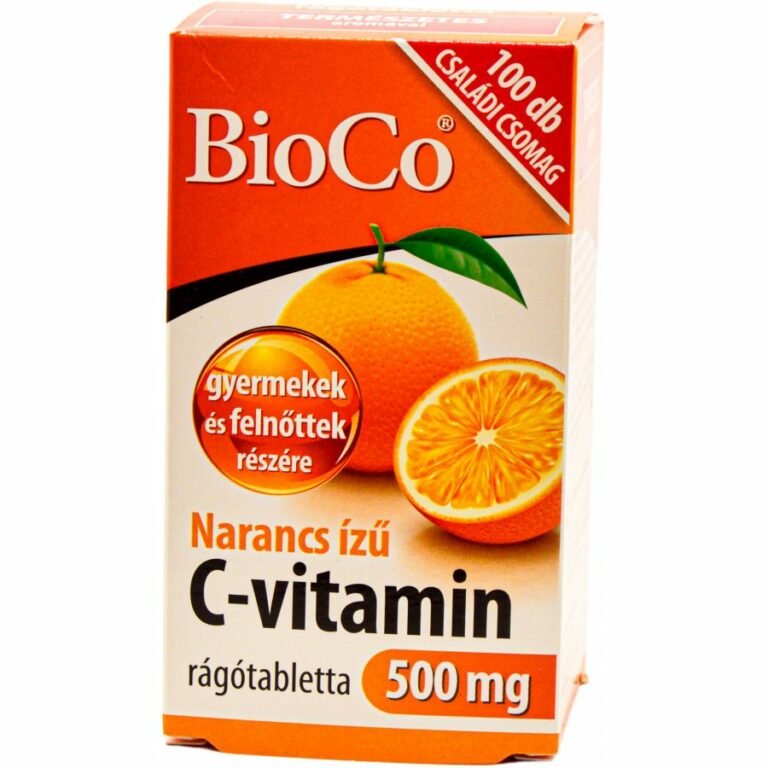 Bioco 500 mg narancs ízű C-vitamin rágótabletta (100 db)