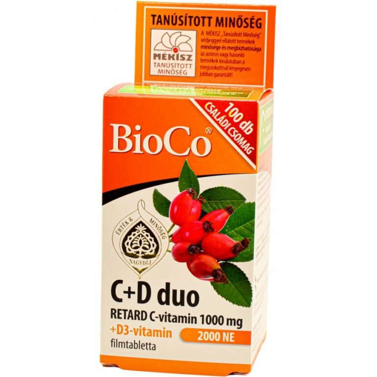 Bioco C+D Duo Retard 1000 mg C+2000 NE D3 Multivitamin kapszula (100 db)