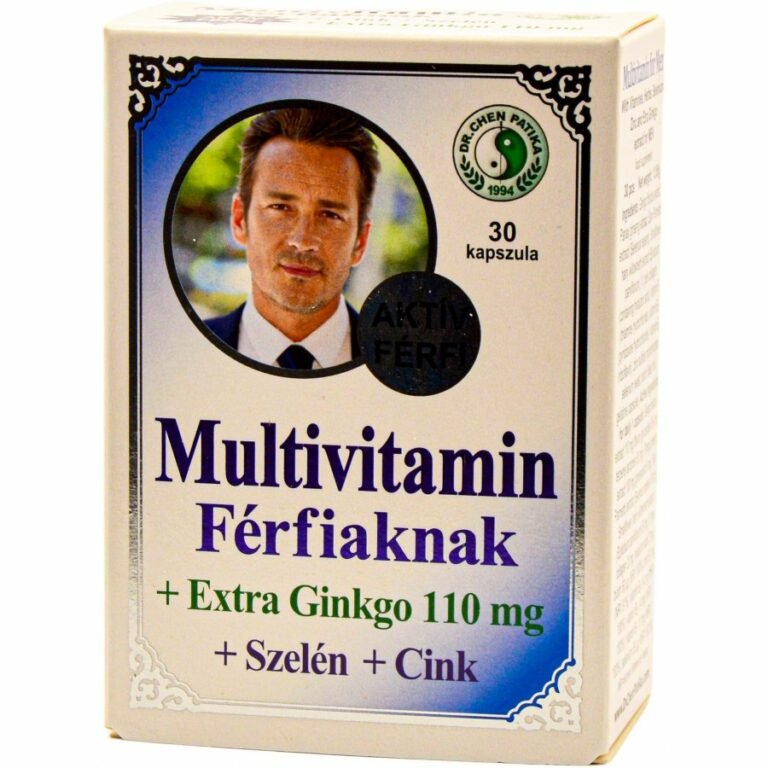 Dr. Chen férfiaknak Ginkgo 110 mg+Szelén+Cink Multivitamin kapszula (30 db)