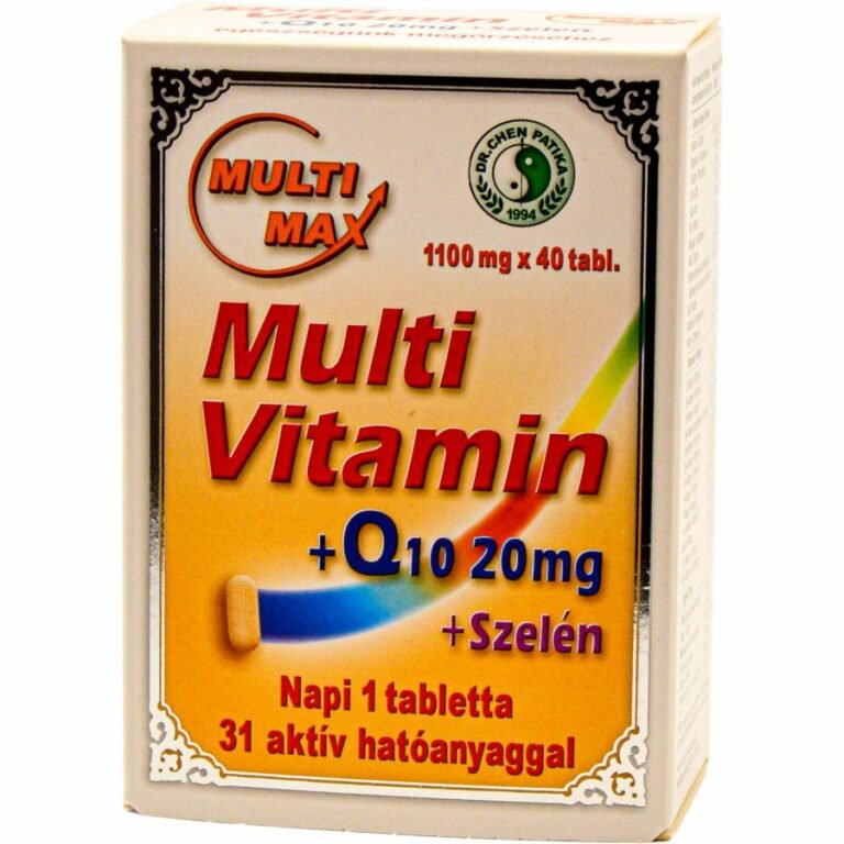 Dr. Chen Multimax+Q10+Szelén Multivitamin tabletta (40 db)