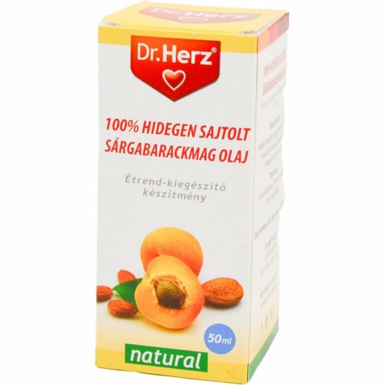 Dr. Herz 100% hidegen sajtolt barackmag olaj (50 ml)