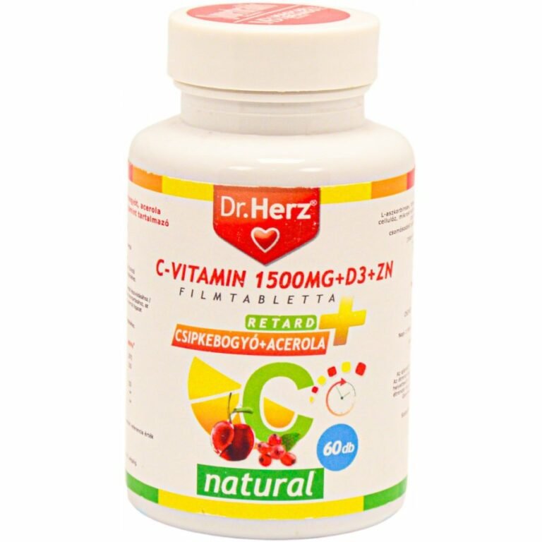 Dr. Herz 1500 mg C+D3+Cink Multivitamin tabletta (60 db)