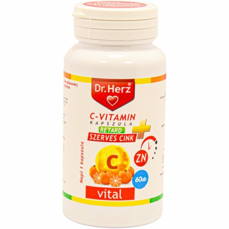 Dr. Herz Cink nyújtott felszívódású C-vitamin kapszula (60 db)