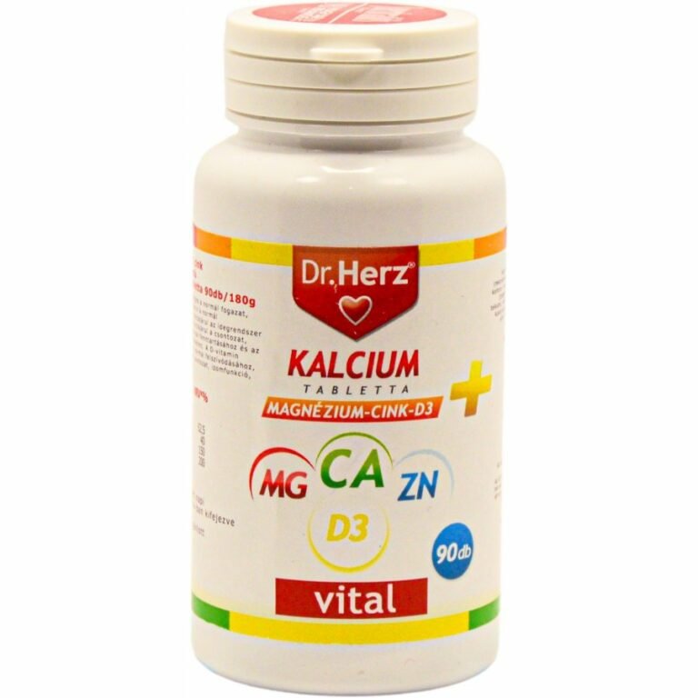 Dr. Herz Kalcium+ Magnézium+ Cink+ D3 forte tabletta (90 db)