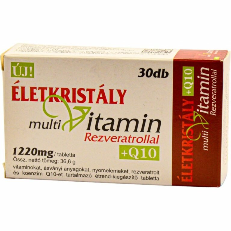 Életkristály Rezveratroll+Q10 Multivitamin tabletta (30 db)