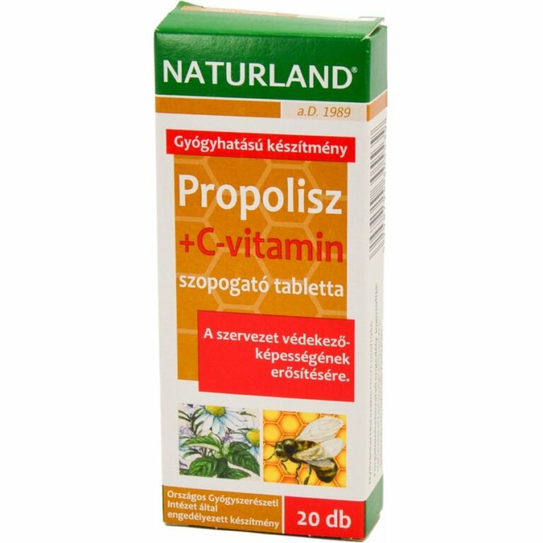 Naturland propolisz + C-vitamin rágótabletta (20 db)
