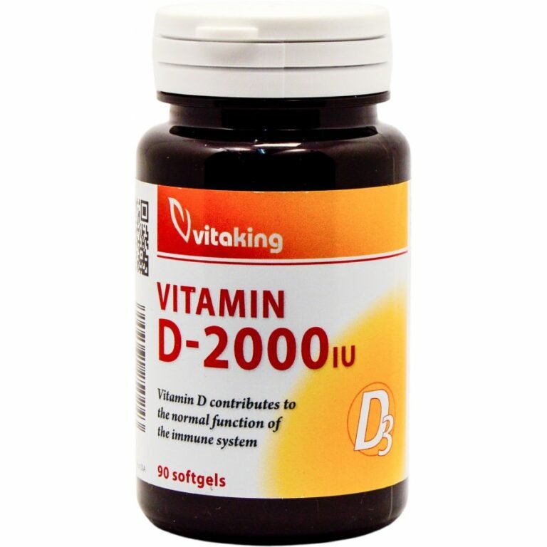Vitaking 2000 NE D-vitamin lágyzselatin kapszula (90 db)