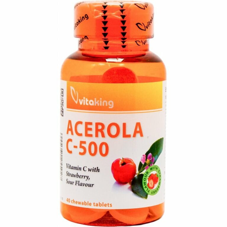 Vitaking 500 mg eper ízű C-vitamin tabletta (40 db)