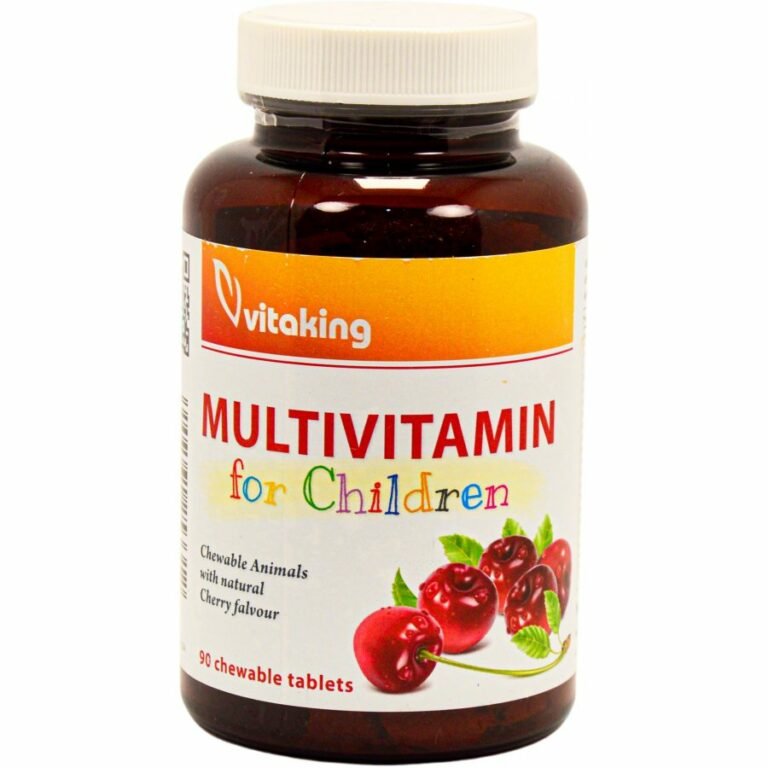 Vitaking gyerekeknek meggy ízű Multivitamin rágótabletta (90 db)