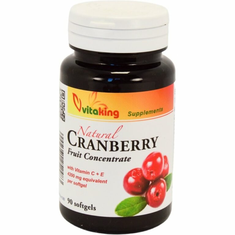 Vitaking tőzegáfonya+C-vitamin+E-vitamin 1680 mg kapszula (90 db)