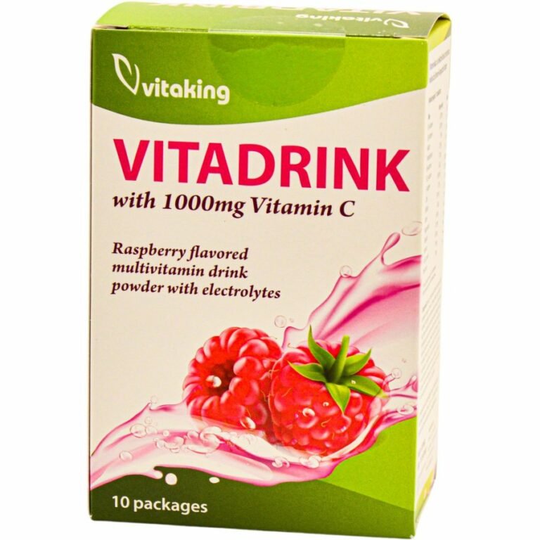 Vitaking Vitadrink málna ízű Multivitamin italpor (28 tasak)