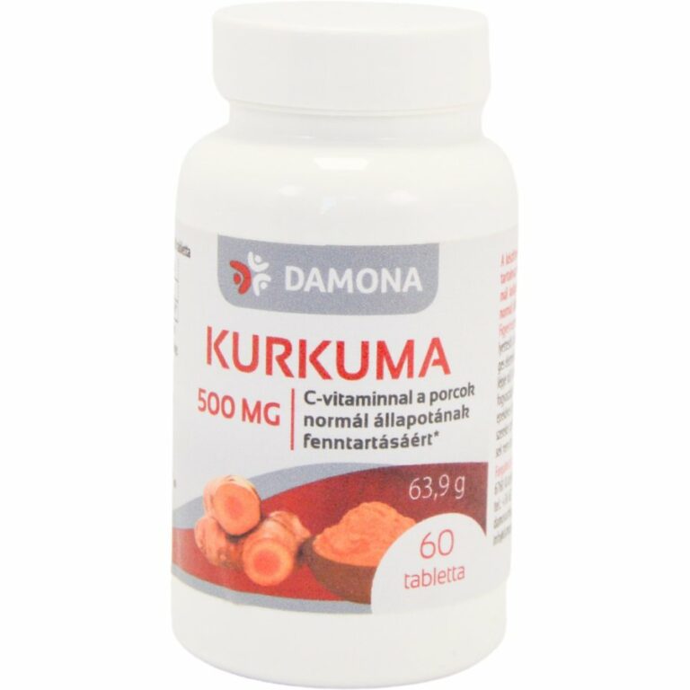 Damona kurkuma 500 mg tabletta (60 db)