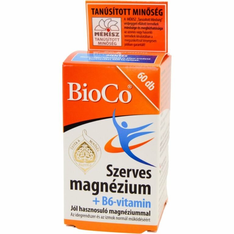 Bioco szerves Magnézium+B6 tabletta (60 db)