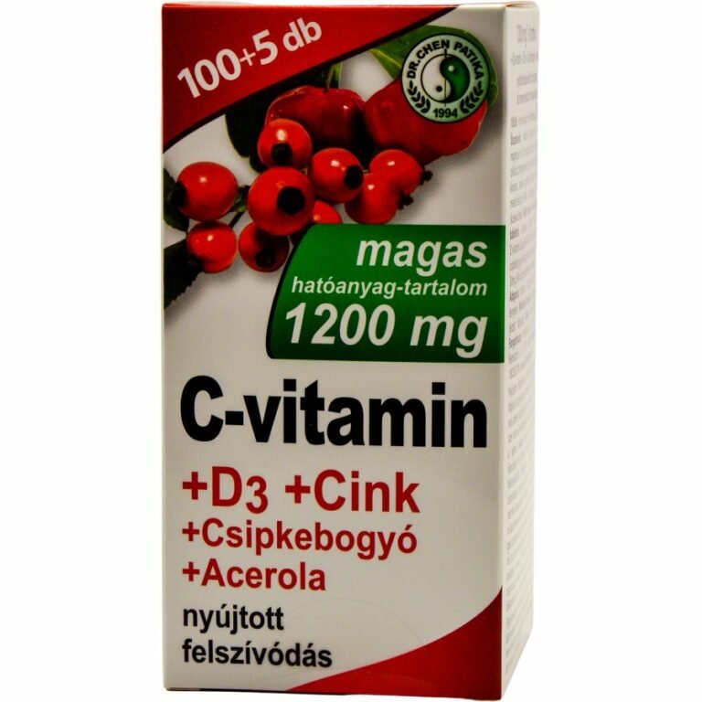 Dr. Chen D3+Cink+Csipkebogyó+Acerola C-vitamin filmtabletta (105 db)