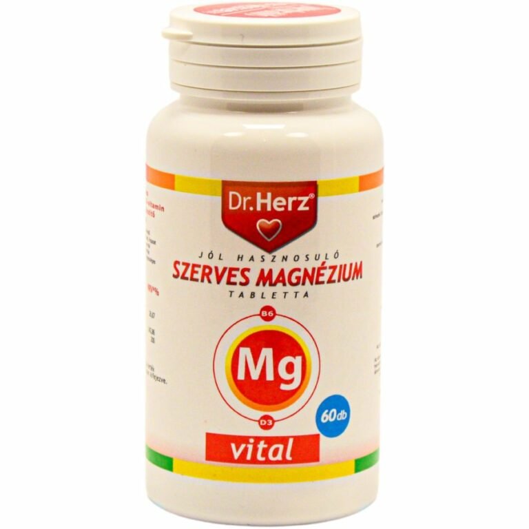 Dr. Herz Szerves Magnézium+B6+D3 tabletta (60 db)
