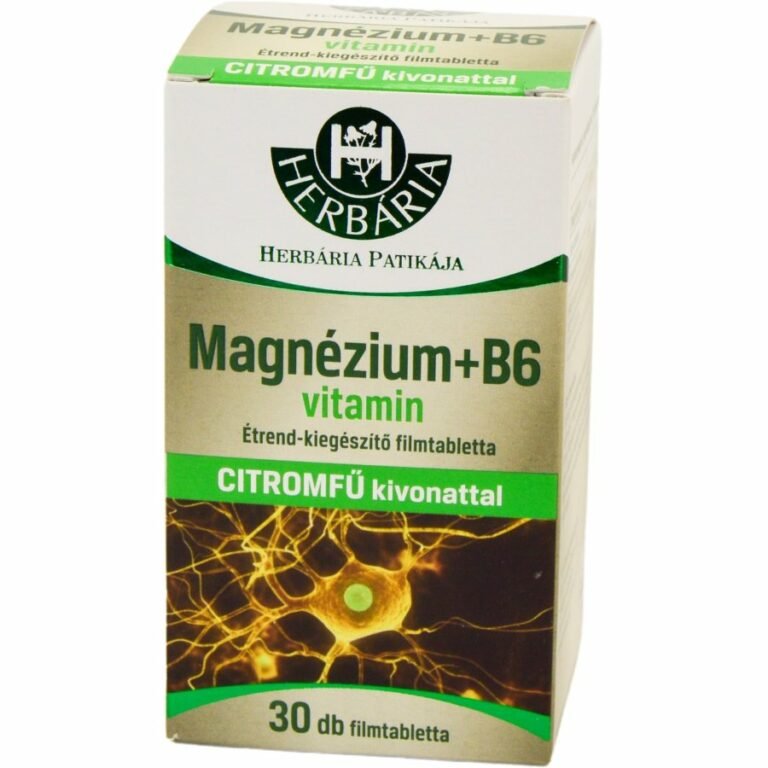 Herbária Magnézium+B6+citromfű tabletta (30 db)