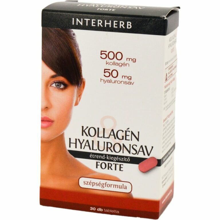 Interherb kollagén & hyaluronsav 500mg tabletta (30 db)