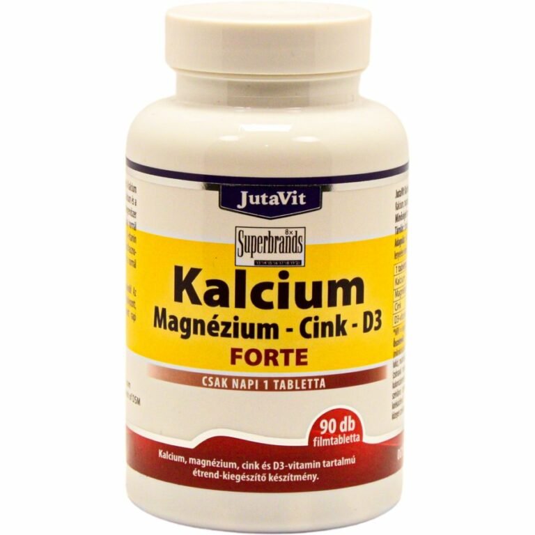JutaVit Kalcium+Magnézium+Cink+D3 tabletta (90 db)