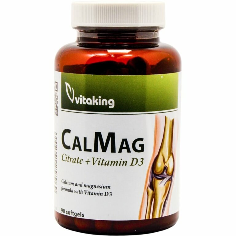 Vitaking Kalcium+Magnézium citrát+D3 kapszula (90 db)