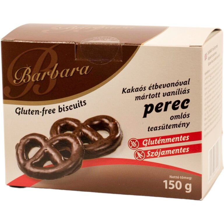 Barbara Gluténmentes vaníliás perec étcsokiban (150 g)