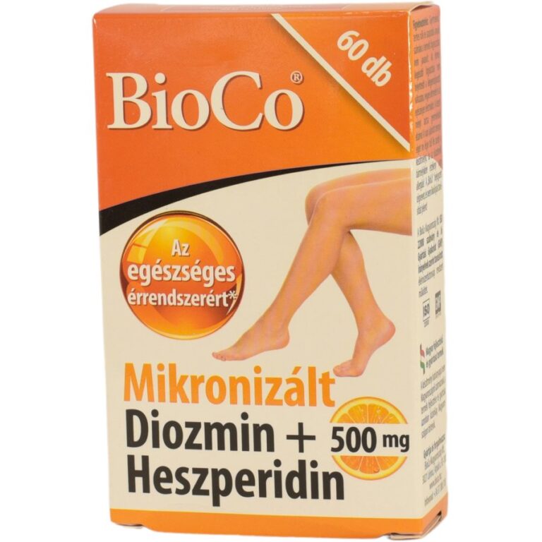 Bioco Mikrolizált Diomizin+Heszperidin Csalánlevél- és Szőlőmag kivonat filmtabletta (60 db)