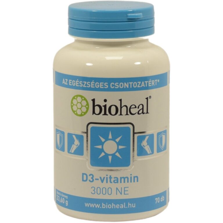 Bioheal D3 vitamin 3000NE D3-vitamin kapszula (70 db)