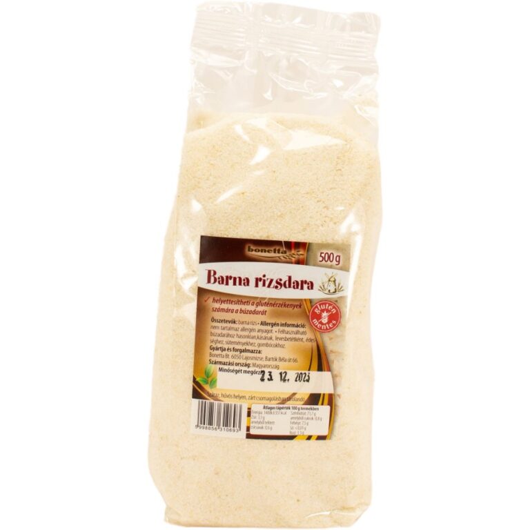 Bonetta barna rizsdara (gluténmentes) (500 g)