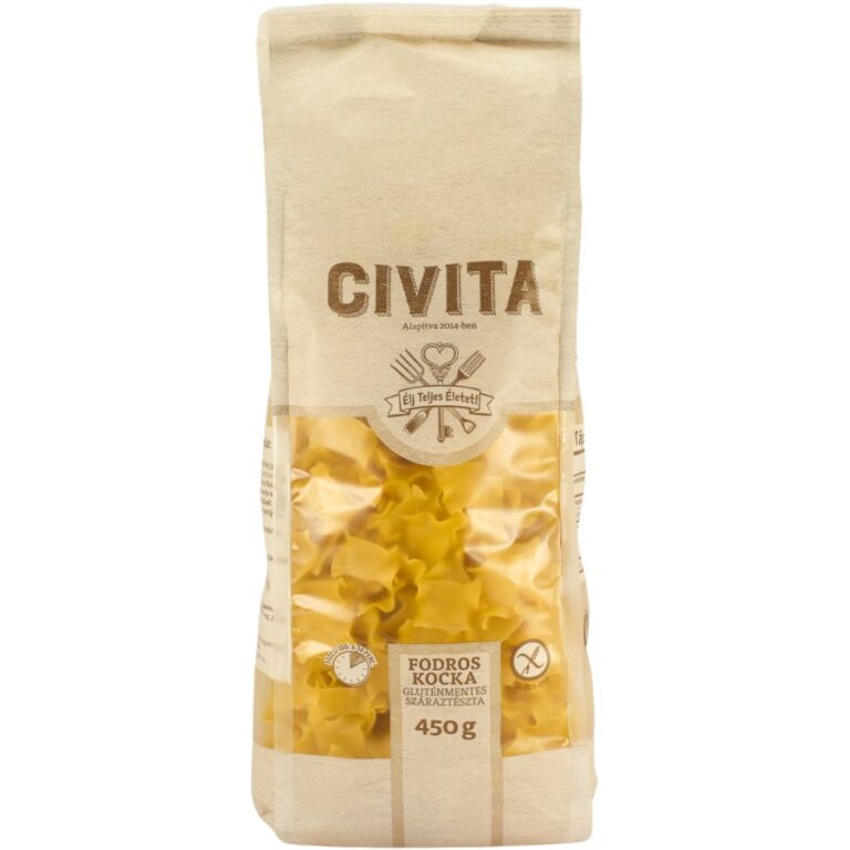 Civita kukoricatészta fodros kocka(gluténmentes) (450 g)