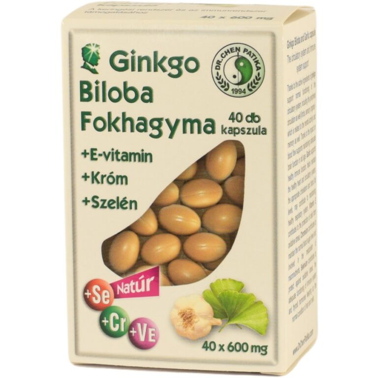 Dr. Chen Fokhagyma + Ginko Biloba kapszula (40 db)