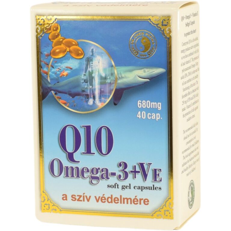 Dr. Chen Q-10 koenzimmel és E-vitaminnal kombinált Mélytengeri halolaj kapszula (40 db)