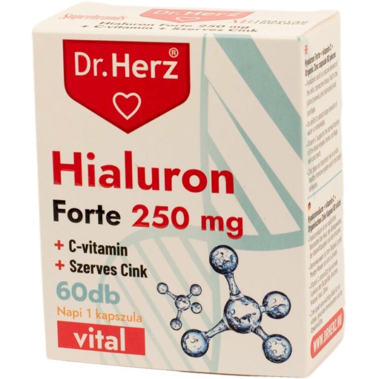 Dr. Herz Hialuron forte+C-vitamin +Cink kapszula (60 db)