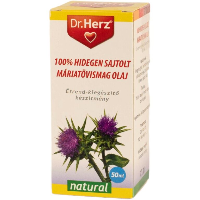 Dr. Herz hidegen sajtolt Máriatövismag Olaj (50 ml)