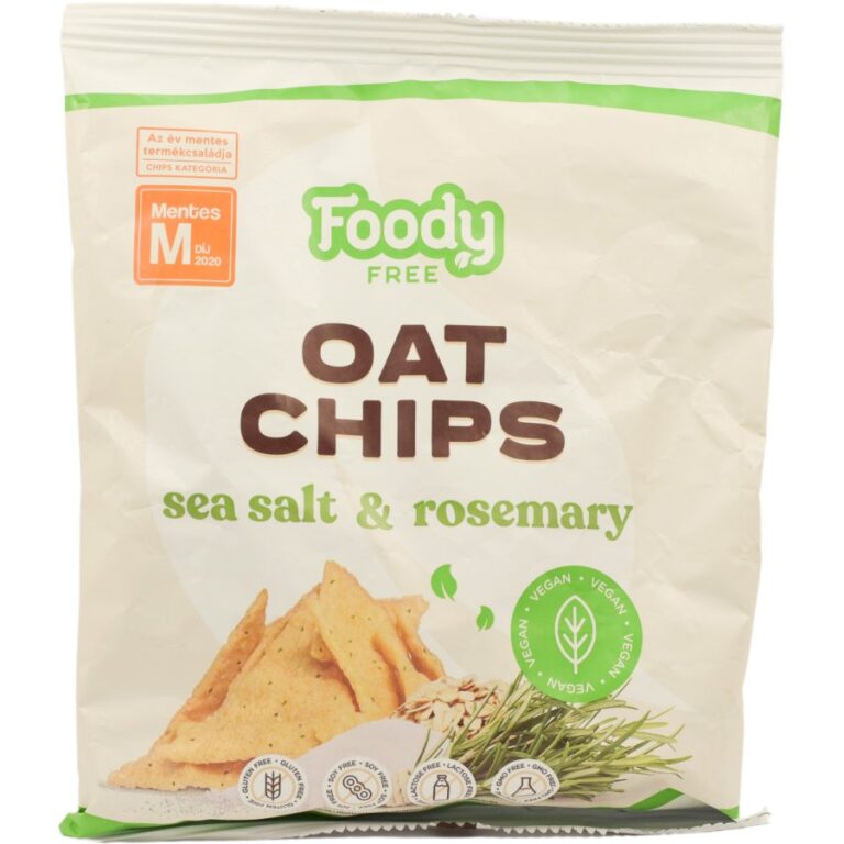 Foody Free gluténmentes zab chips tengeri sóval és rozmaringgal (50 g)