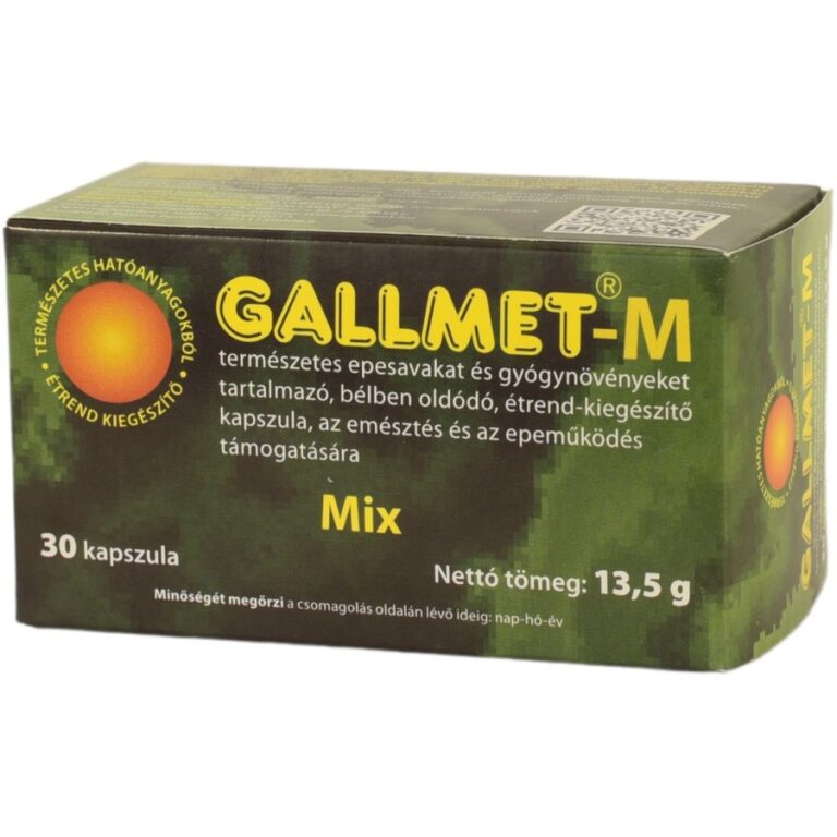 Gallmet -Mix Epesav és Gyógynövény kapszula (30 db)