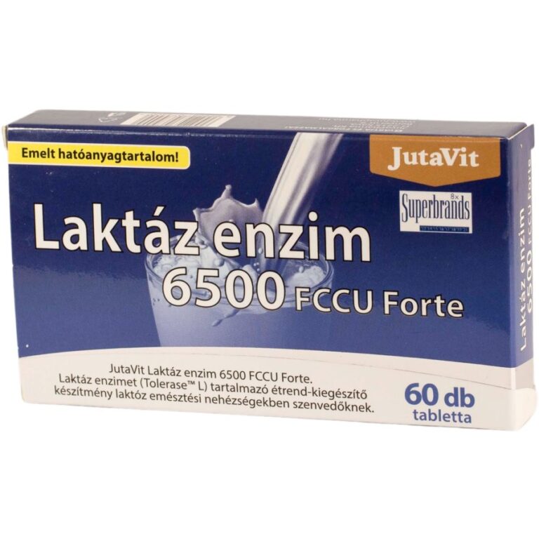 JutaVit 6500 FCCU Laktáz enzim tabletta (60 db)