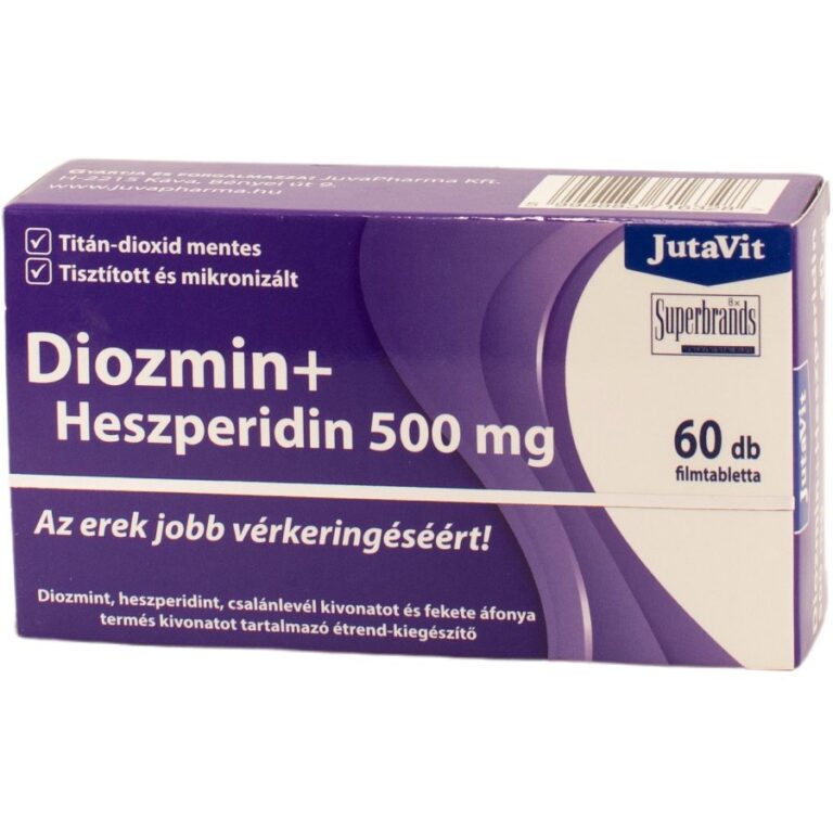 JutaVit Diozmin + Hesperidin 500 mg - Vérkeringés javító filmtabletta (30 db)