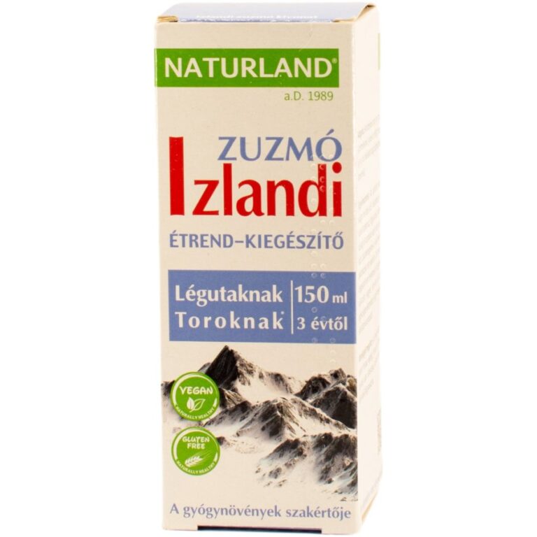 Naturland folyékony Izlandi zúzmó Gyógynövény kivonat (150 ml)