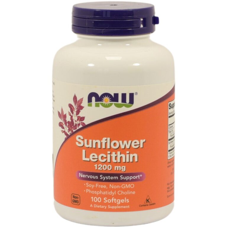 Now Sunflower Lecithin 1200 mg lágyzselatin kapszula (100 db)
