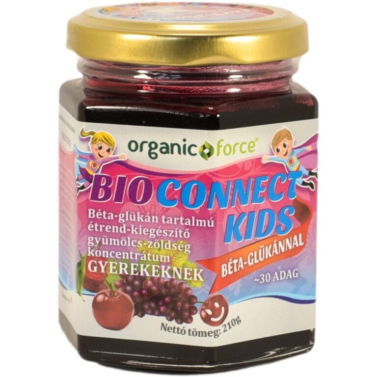 Organic Force Biconnect Kids meggy ízű gyümölcs-zöldség koncentrátum sűrítmény (210 g)