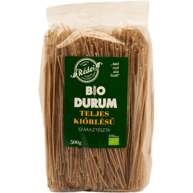 Rédei Bio Durum Teljes Kiőrlésű Spagetti Száraztészta (500 g)