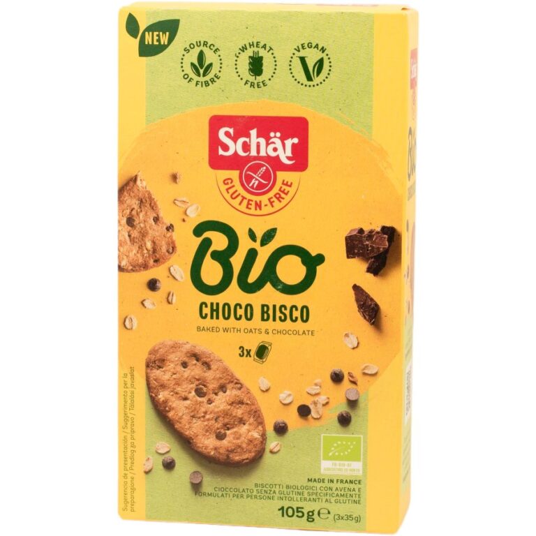 Schär Bio gluténmentes csokis zabkeksz (105 g)