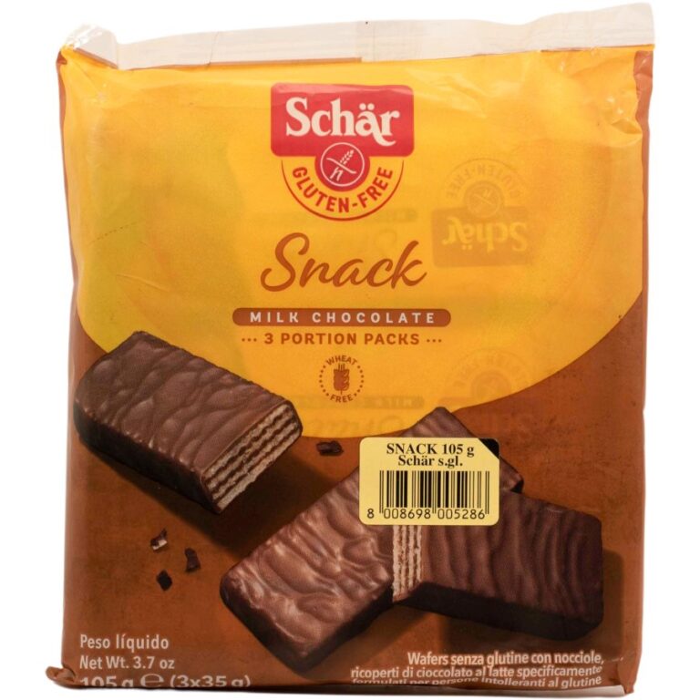 Schär Snack csokoládéval bevont mogyorós nápolyi (105 g)