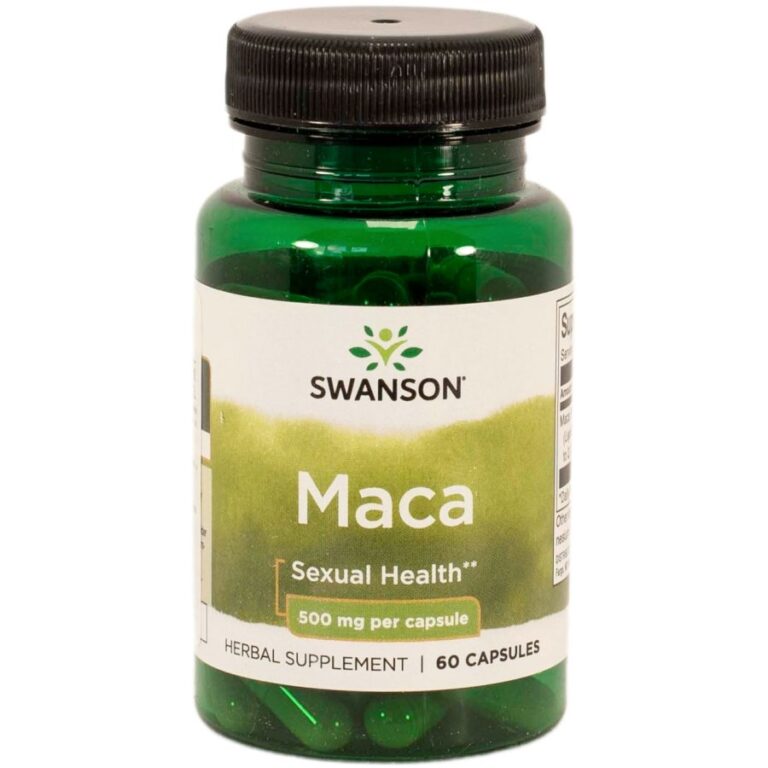 Swanson Maca 500 mg a szexuális egészségért Gyógynövény kapszula (100 db)