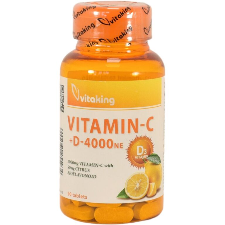 Vitaking C-vitamin 1000 mg + D3-vitamin 4000NE Multivitamin tabletta (90 db)
