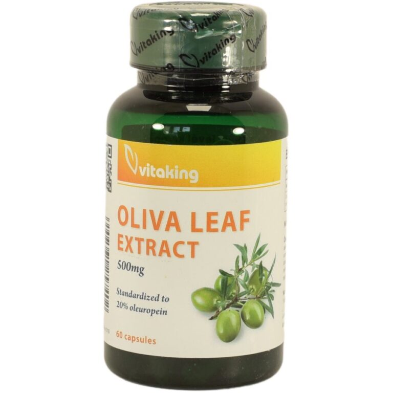 Vitaking Oliva leaf - 500 mg Olajfa levél kivonat Gyógynövény kapszula (60 db)
