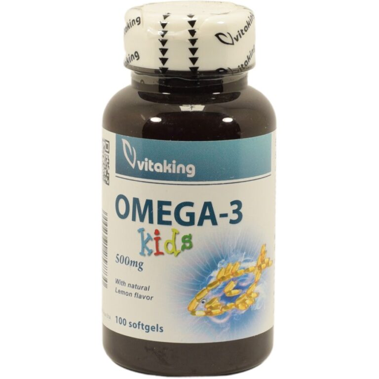 Vitaking Omega 3  Kids 500mg lágyzselatin kapszula (100 db)
