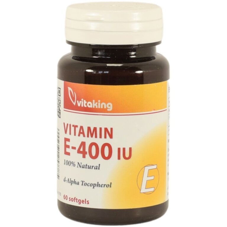 Vitaking természetes 400NE E-vitamin kapszula (60 db)