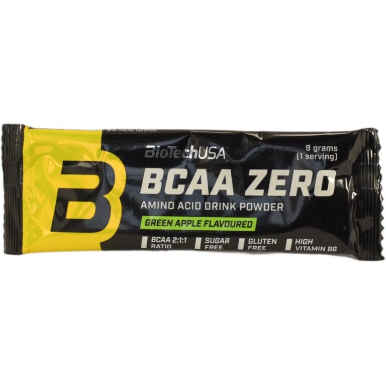 Bio Tech BCAA ZERO zöldalma ízű Aminosav italpor (9 g)