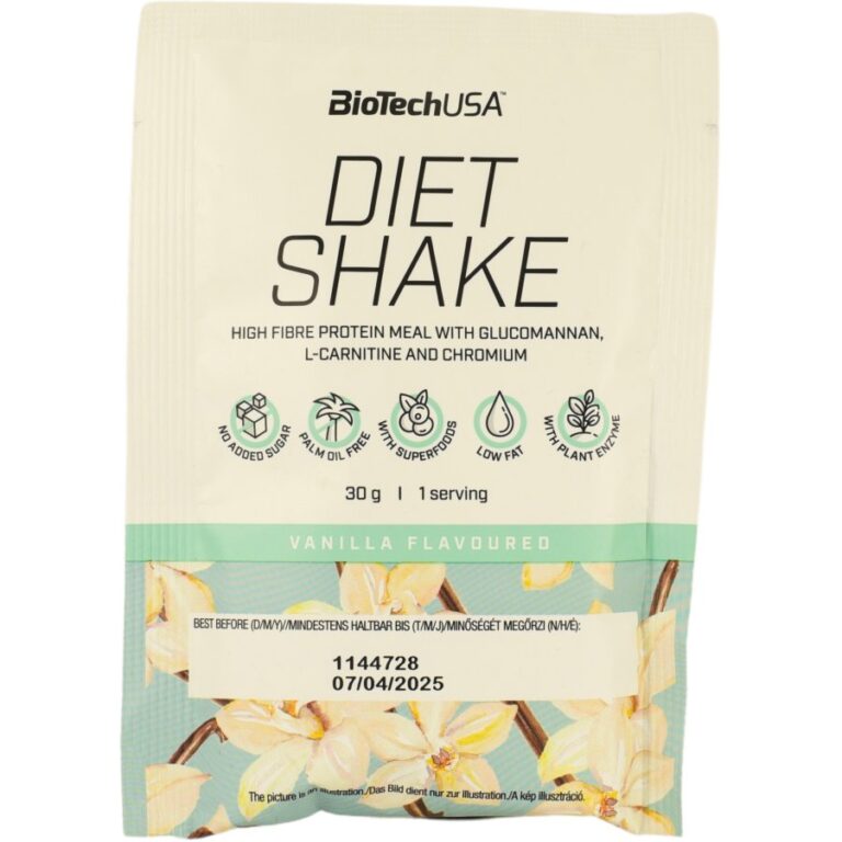 Bio Tech Diet Shake vanília ízű Fehérje italpor (30 g)